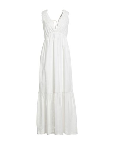 Ermanno Scervino Woman Maxi Dress White Size 6 Cotton, Polyester