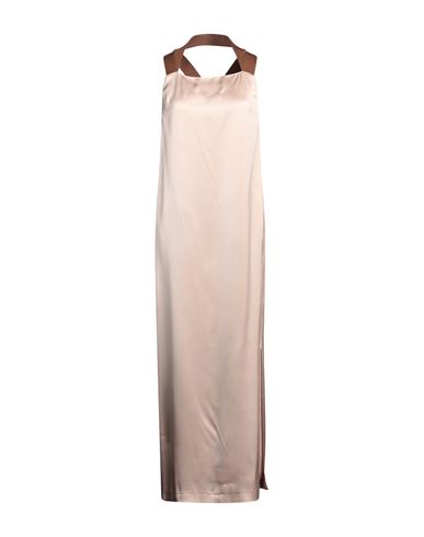 Alysi Woman Maxi Dress Sand Size 6 Acetate, Viscose In Beige