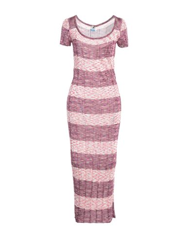 Shop M Missoni Woman Maxi Dress Fuchsia Size 8 Viscose, Elastane In Pink