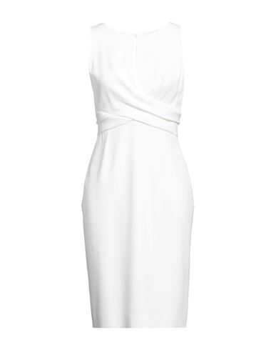 Paule Ka Woman Midi Dress White Size 10 Triacetate, Polyester
