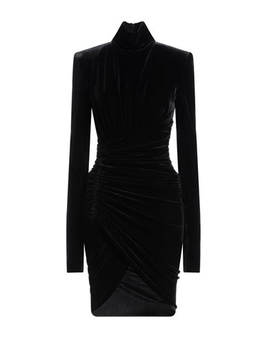Shop Alexandre Vauthier Woman Mini Dress Black Size 6 Polyester, Elastane