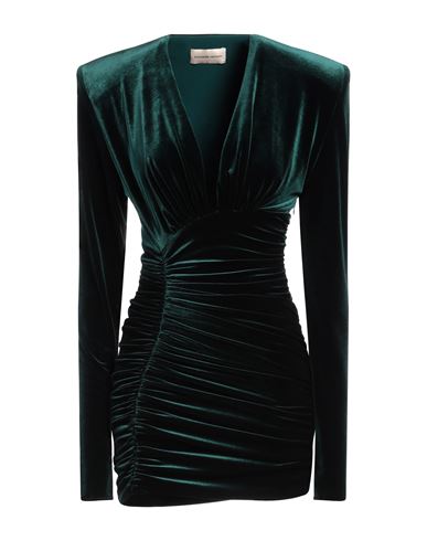 Shop Alexandre Vauthier Woman Mini Dress Emerald Green Size 6 Polyester, Elastane