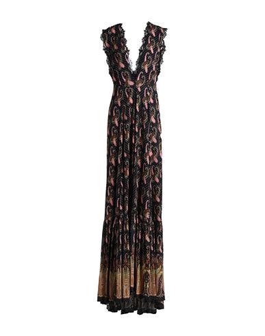 Etro Woman Maxi Dress Black Size 6 Viscose, Elastane, Cotton, Polyamide