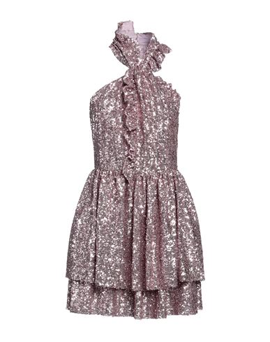 Shop Msgm Woman Mini Dress Pink Size 4 Polyester