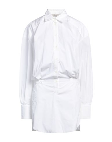 Shop Laneus Woman Mini Dress White Size 4 Cotton