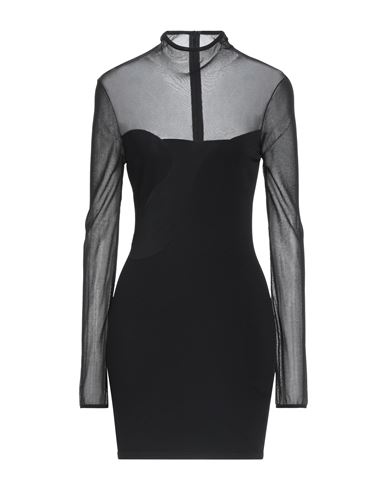 Nensi Dojaka Woman Mini Dress Black Size M Viscose, Polyester, Polyamide