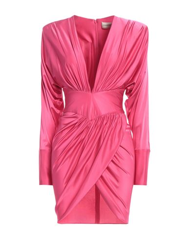 Alexandre Vauthier Woman Mini Dress Fuchsia Size 4 Viscose, Elastane In Pink