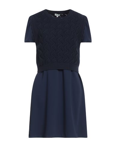 Shop Kenzo Woman Midi Dress Navy Blue Size L Polyester