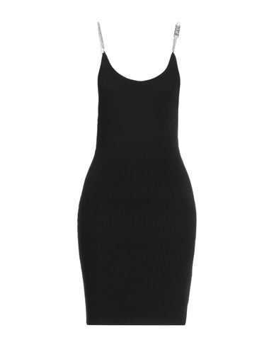 Msgm Woman Mini Dress Black Size M Viscose, Polyester