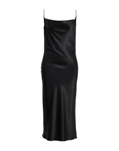 Armarium Woman Midi Dress Black Size 4 Silk, Elastane