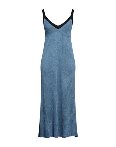 M Missoni Woman Midi Dress Pastel Blue Size 6 Viscose, Polyester