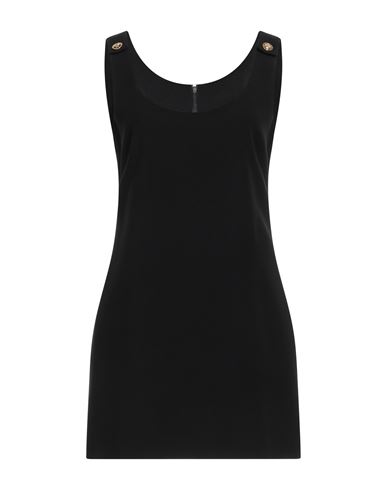 Shop Versace Woman Mini Dress Black Size 10 Acetate, Viscose
