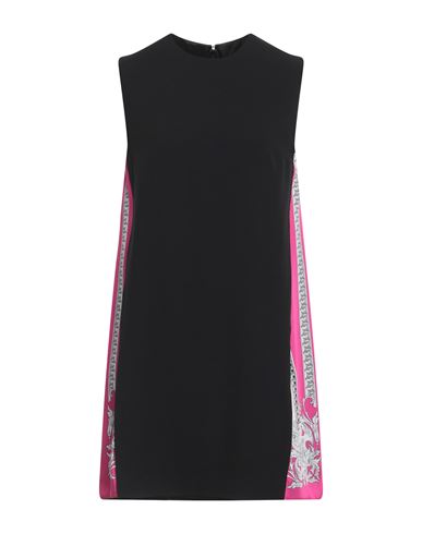 Shop Versace Woman Mini Dress Black Size 6 Acetate, Viscose, Polyester