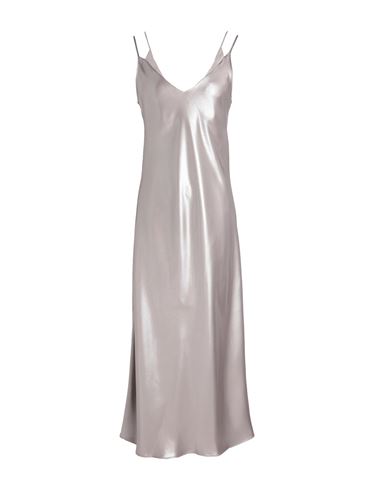 Shop Hugo Boss Boss Woman Maxi Dress Platinum Size 14 Polyester, Recycled Polyester In Grey