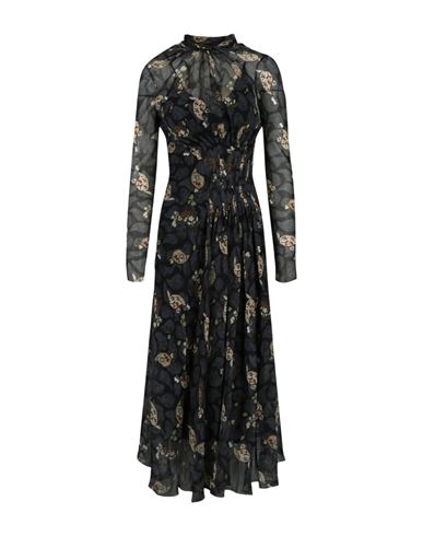 Ferragamo Floral Print Midi Dress In Fantasy