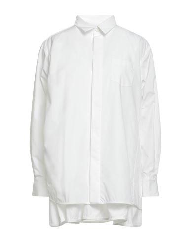 Sacai Woman Mini Dress White Size 1 Polyester, Cotton