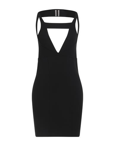 Rick Owens Woman Mini Dress Black Size L Viscose, Polyester, Polyamide, Elastane