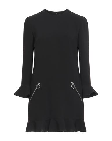 Shop Dsquared2 Woman Mini Dress Black Size 8 Polyester, Polyurethane Coated