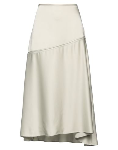 Shop Jil Sander Woman Midi Skirt Sage Green Size 2 Acetate, Viscose
