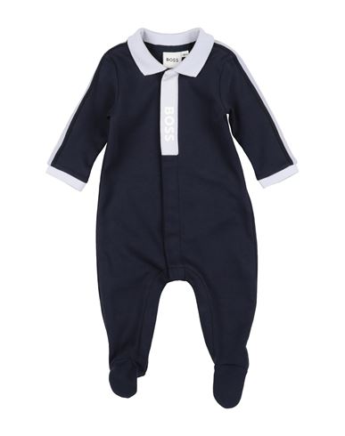 Hugo Boss Boss Newborn Boy Baby Jumpsuits & Overalls Midnight Blue Size 3 Cotton, Elastane