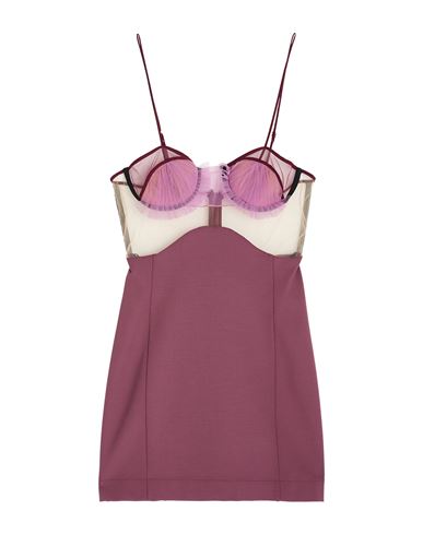 Nensi Dojaka Sheer-panelling Bustier Minidress In Red
