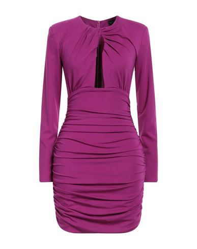 Shop Actualee Woman Mini Dress Mauve Size 8 Rayon, Nylon, Elastane In Purple