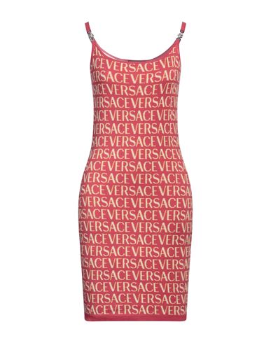 Shop Versace Woman Mini Dress Pink Size 8 Cotton, Viscose