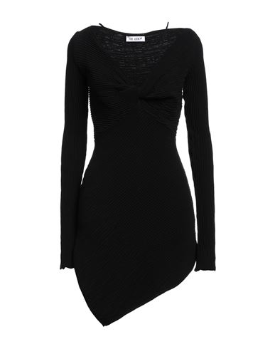 Shop Attico The  Woman Mini Dress Black Size 8 Viscose, Polyester