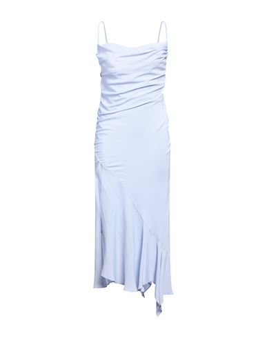 Pinko Woman Maxi Dress Light Blue Size 6 Acetate, Silk