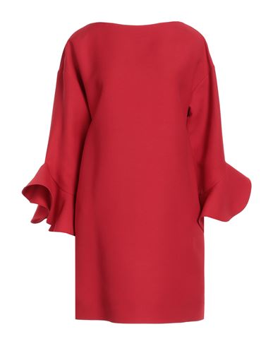 Valentino Garavani Woman Mini Dress Red Size 8 Virgin Wool, Silk In Blue
