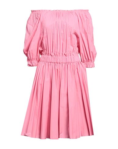 Shop Red Valentino Woman Midi Dress Pink Size 6 Cotton, Polyester