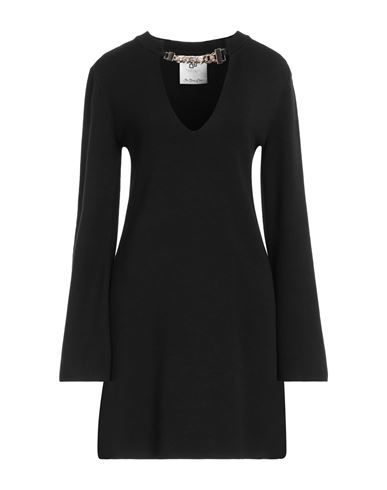 Shop Compagnia Italiana Woman Mini Dress Black Size M Viscose, Polyamide, Polyester