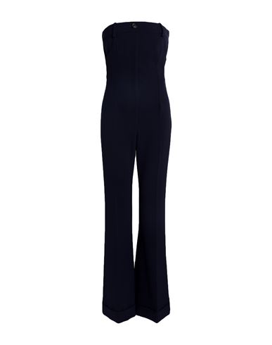 Shop Moschino Woman Jumpsuit Midnight Blue Size 6 Polyester, Elastane, Polyamide