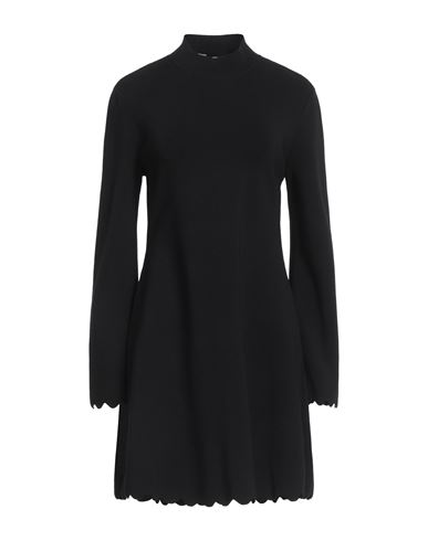 Shop Twinset Woman Mini Dress Black Size L Viscose, Polyamide, Elastane