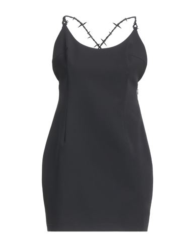 Heron Preston Woman Mini Dress Black Size 2 Polyester, Viscose, Elastane, Leather
