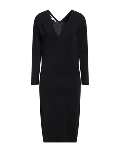 Shop Stella Mccartney Woman Midi Dress Black Size L Viscose, Polyester