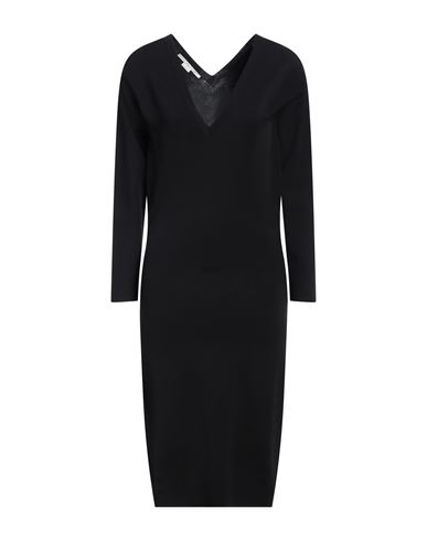 Shop Stella Mccartney Woman Midi Dress Black Size M Viscose, Polyester