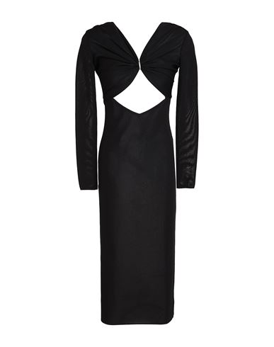 Alexandre Vauthier Woman Midi Dress Black Size 4 Viscose, Polyamide