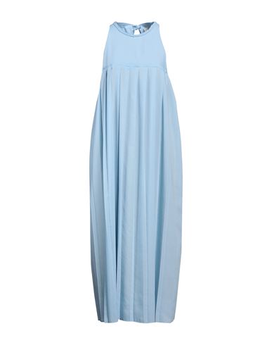 Shop Alysi Woman Maxi Dress Sky Blue Size 4 Polyester