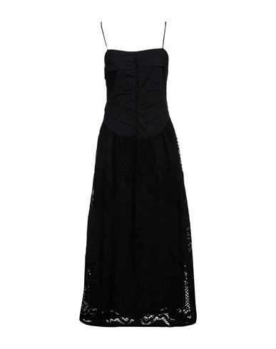Shop Beatrice B Beatrice .b Woman Maxi Dress Black Size 6 Cotton, Polyamide, Polyester, Viscose