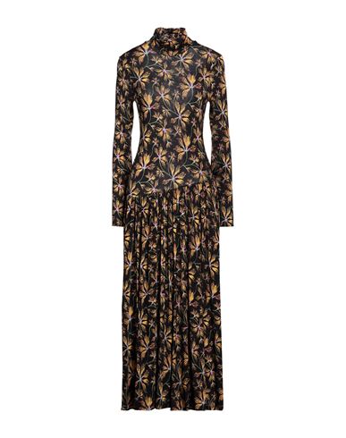Shop Ulla Johnson Woman Maxi Dress Dark Brown Size M Rayon, Elastane