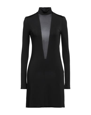 Stella Mccartney Woman Mini Dress Black Size M Viscose, Elastane
