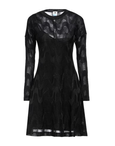 M Missoni Woman Mini Dress Black Size M Cotton, Viscose, Metal, Polyamide