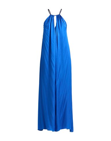 Rebel Queen By Liu •jo Woman Maxi Dress Blue Size L Viscose