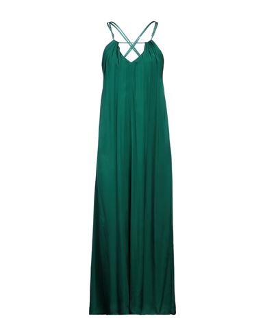 Rebel Queen By Liu •jo Woman Maxi Dress Green Size Xs Viscose