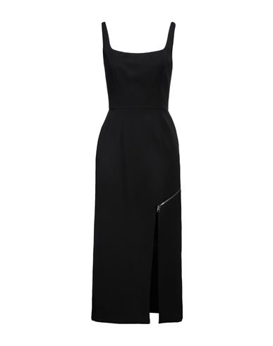 Shop Alexander Mcqueen Woman Midi Dress Black Size 6 Wool