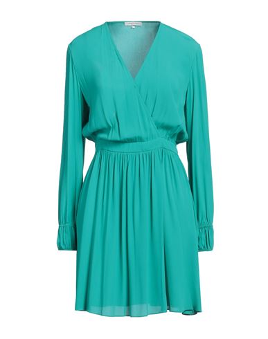 Shop Patrizia Pepe Woman Mini Dress Emerald Green Size 6 Viscose