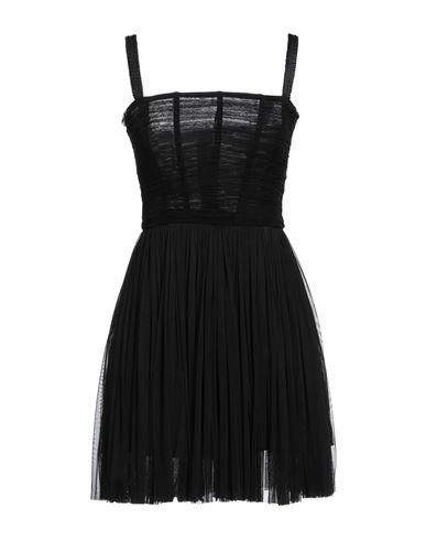 Dolce & Gabbana Woman Mini Dress Black Size 8 Silk In Black