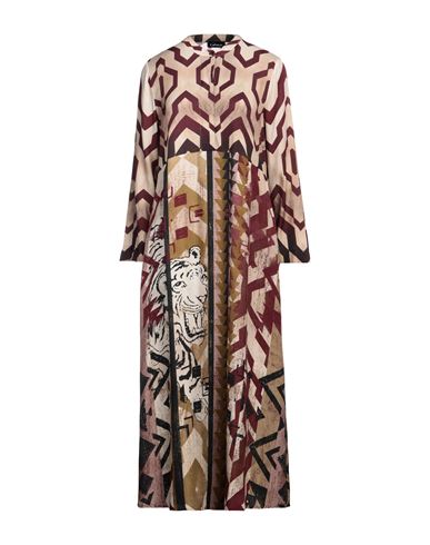 Shop Grace Woman Maxi Dress Beige Size L Viscose