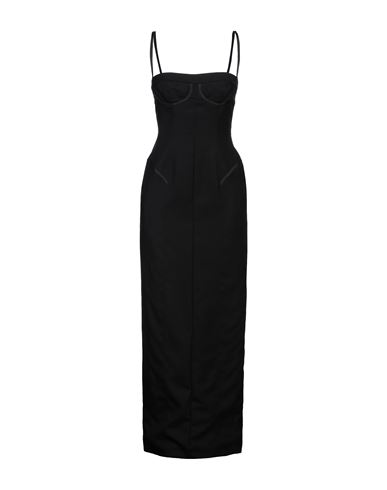 Shop Thom Browne Woman Maxi Dress Black Size 6 Wool, Silk